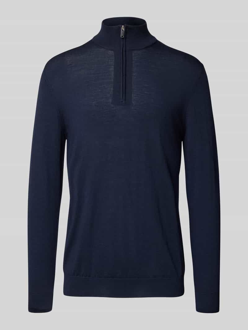 Profuomo Wollen pullover met schipperskraag