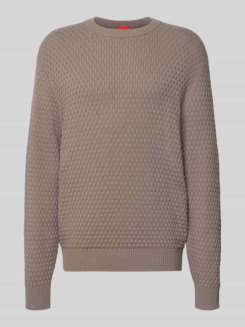 HUGO Regular fit pullover van pure katoen model 'Sylas'
