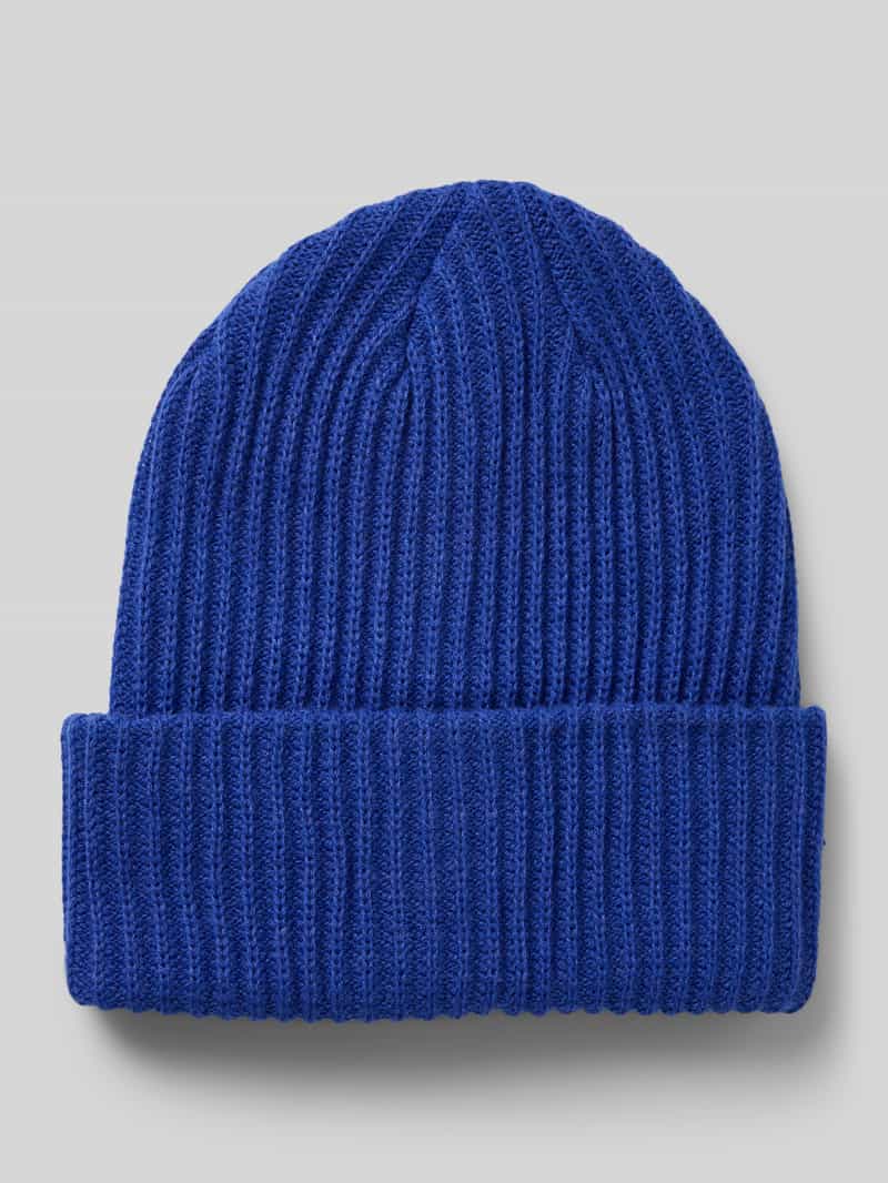 Pieces Ribgebreide beanie model 'HEXO'