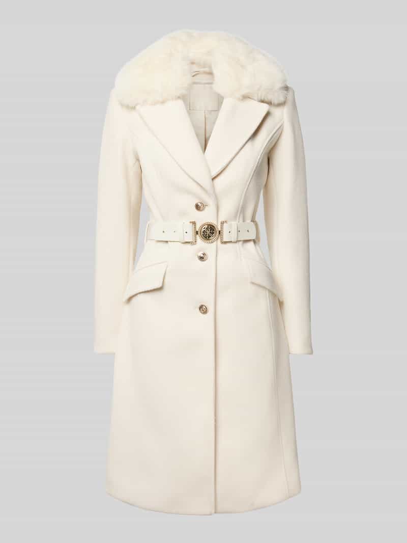 Guess Lange jas met riem en klepzakken