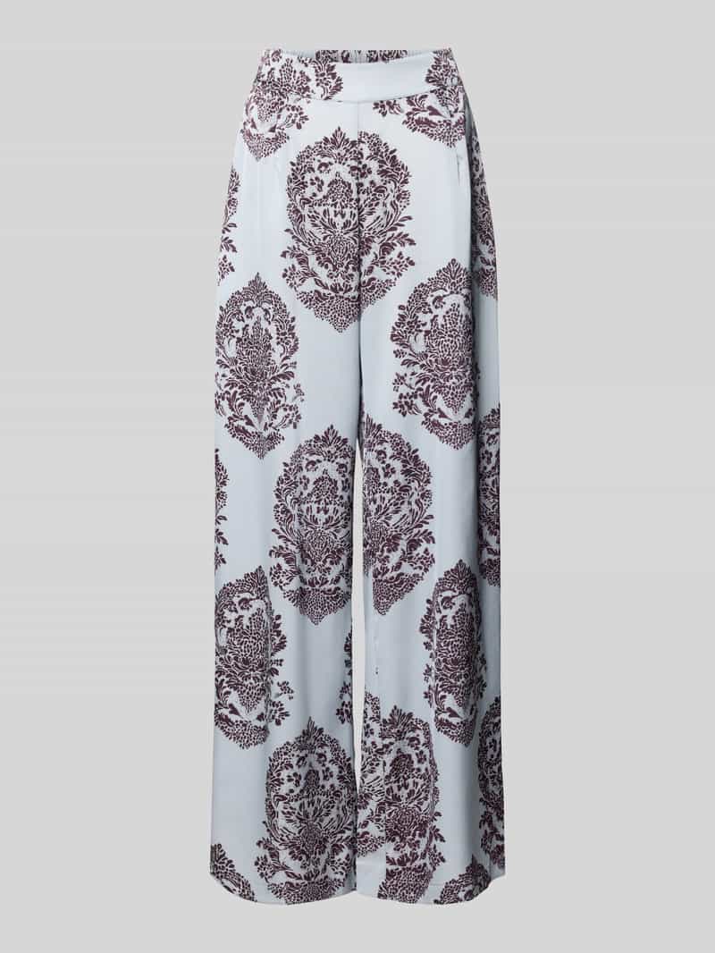 NEO NOIR Wide leg broek met steekzakken model 'Lunet'