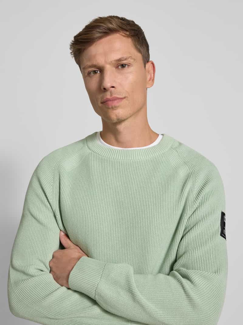 Tom Tailor Denim Regular fit gebreide pullover van zuiver katoen