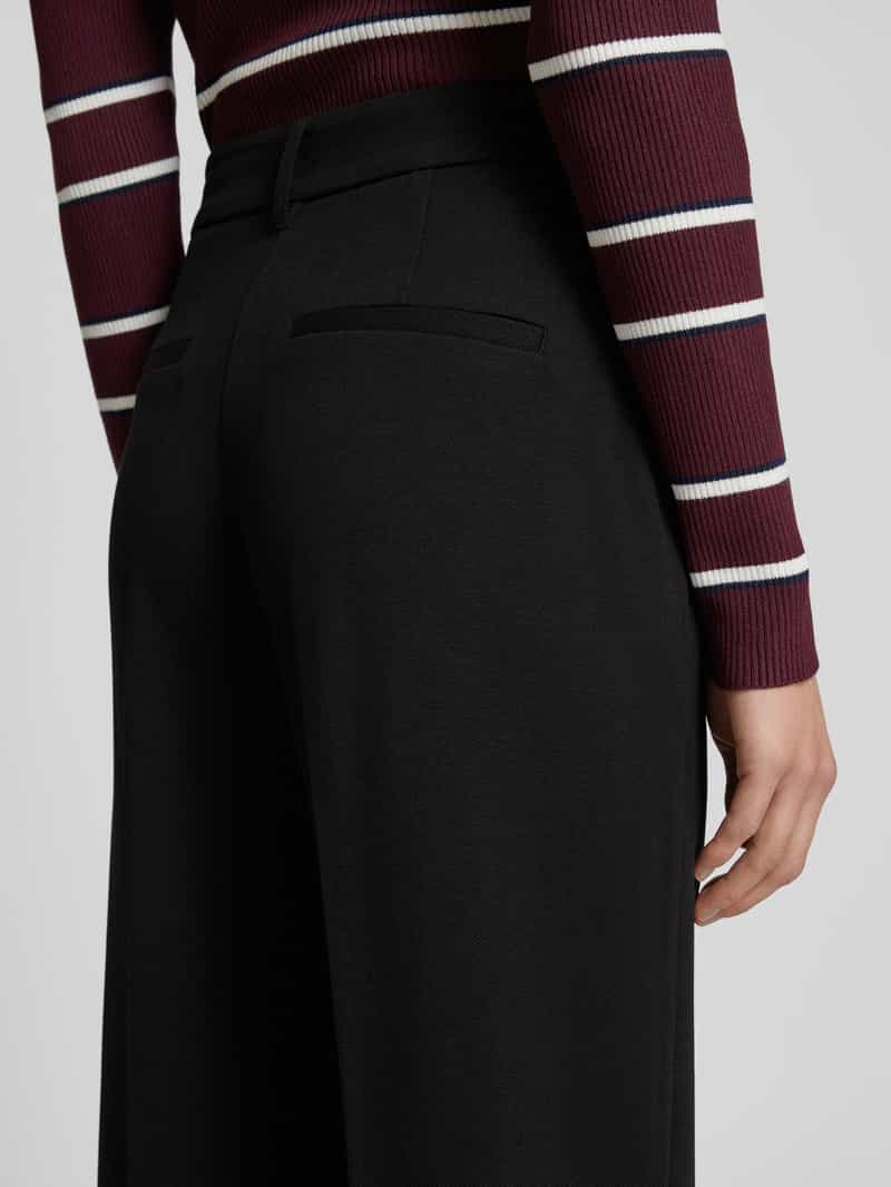 s.Oliver RED LABEL Loose fit wijde broek met viscose van piqué