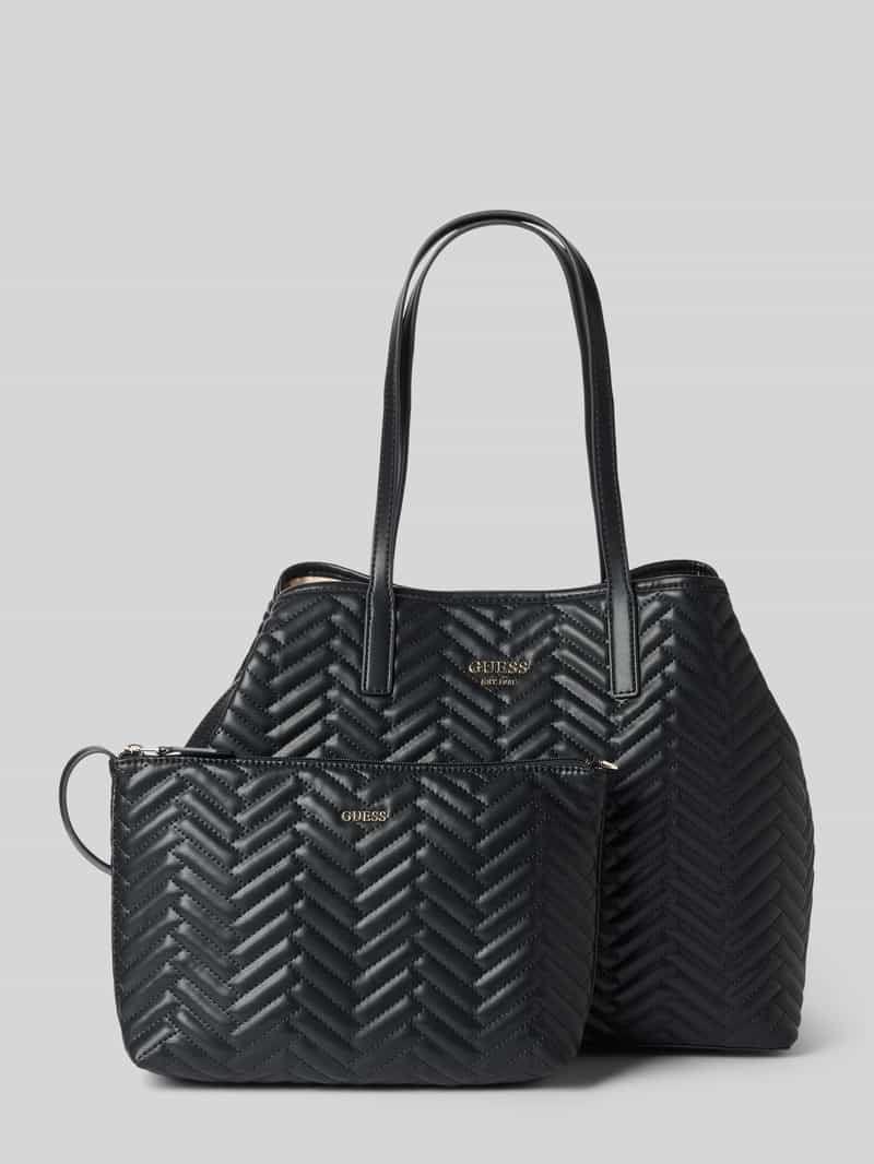 Guess Handtas met doorgestikte naden model 'VIKKY II'