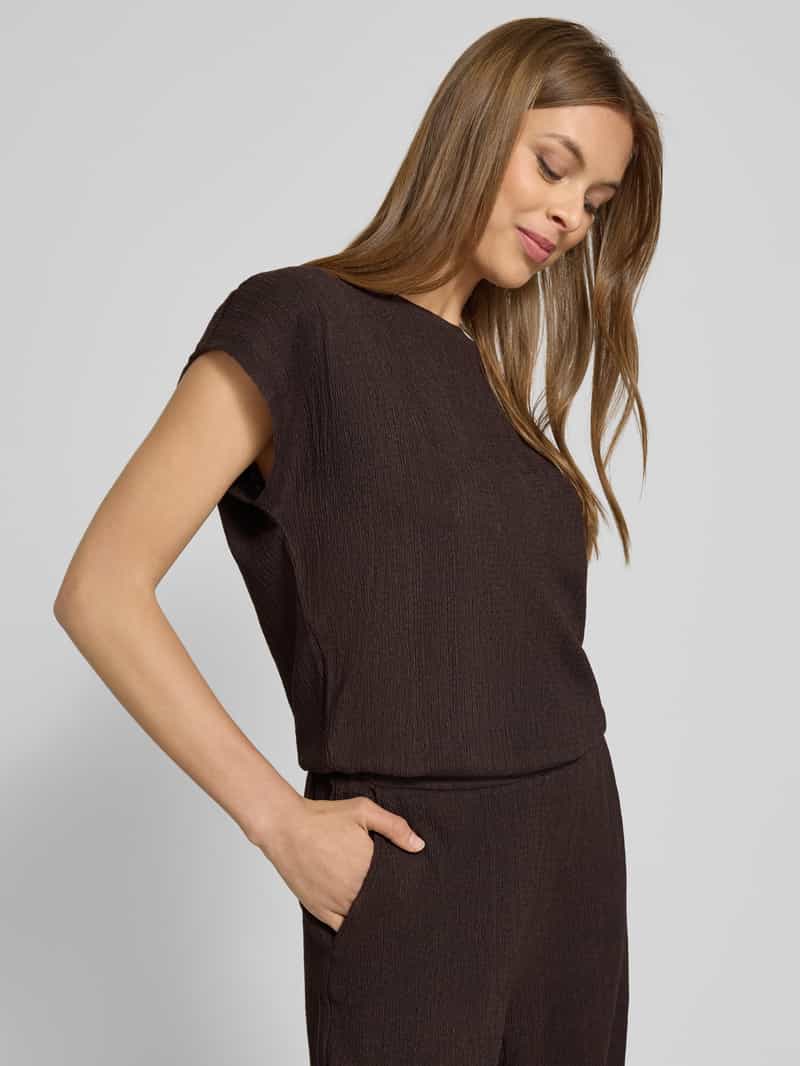 Opus Relaxed fit jumpsuit met structuurmotief model 'Melti'