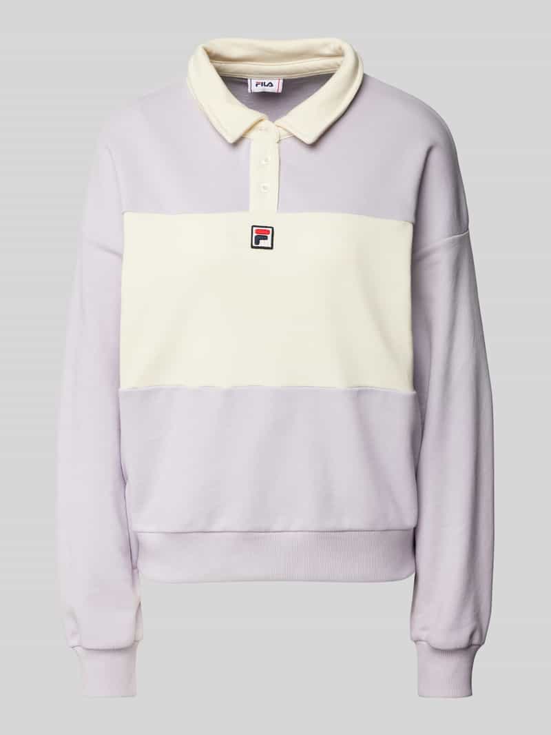 Fila Poloshirt met labelstitching model 'LANGOGNE'