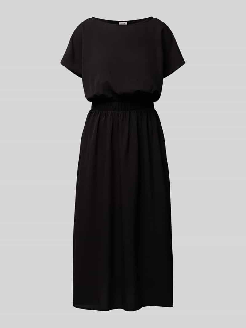 Vila Midi-jurk met elastische tailleband model 'Mathilde'