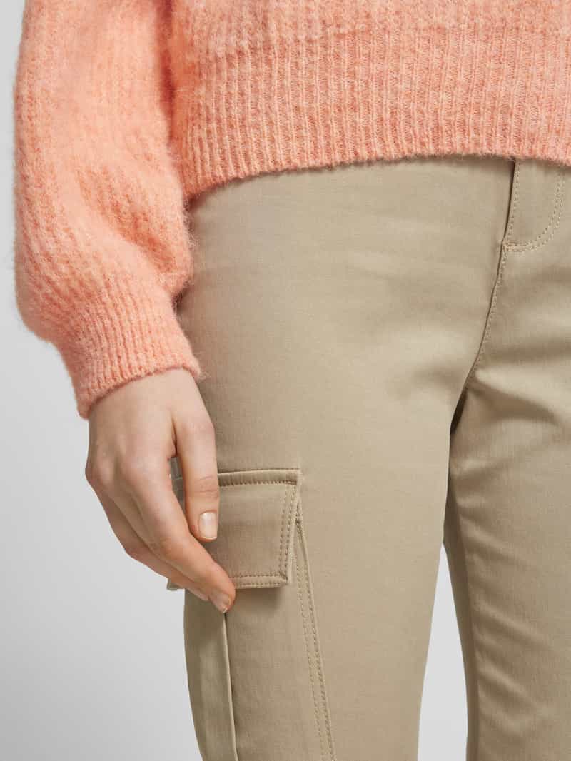 Christian Berg Woman Skinny fit cargobroek met riemlussen