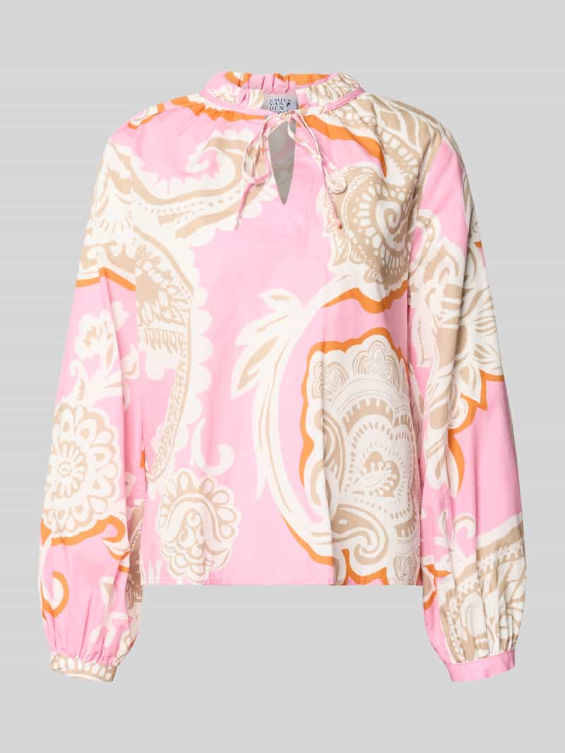 regular fit blouse met all-over paisleyprint