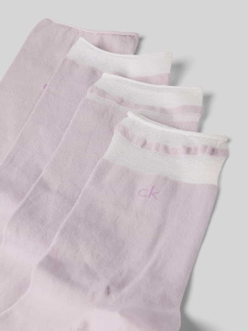 CK Calvin Klein Sokken met effectgaren in een set van 4 paar modell 'LUREX'