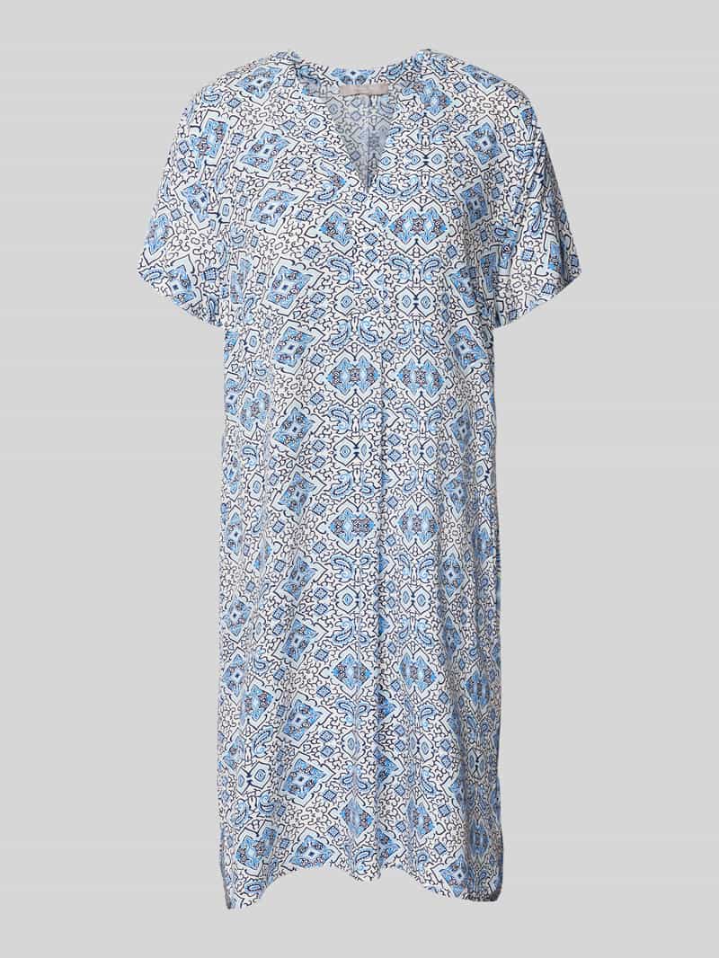 Christian Berg Woman Selection Knielange jurk van viscose met steekzakken