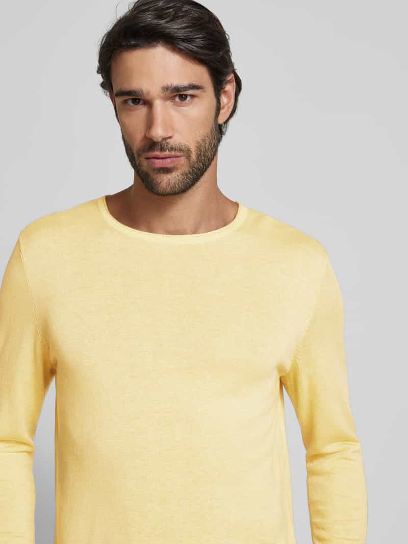 Selected Homme Gebreide pullover met ronde hals model 'Rome'