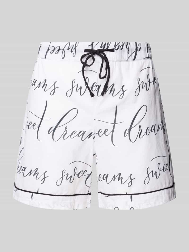 Christian Berg Woman Korte regular fit pyjamabroek met tunnelkoord