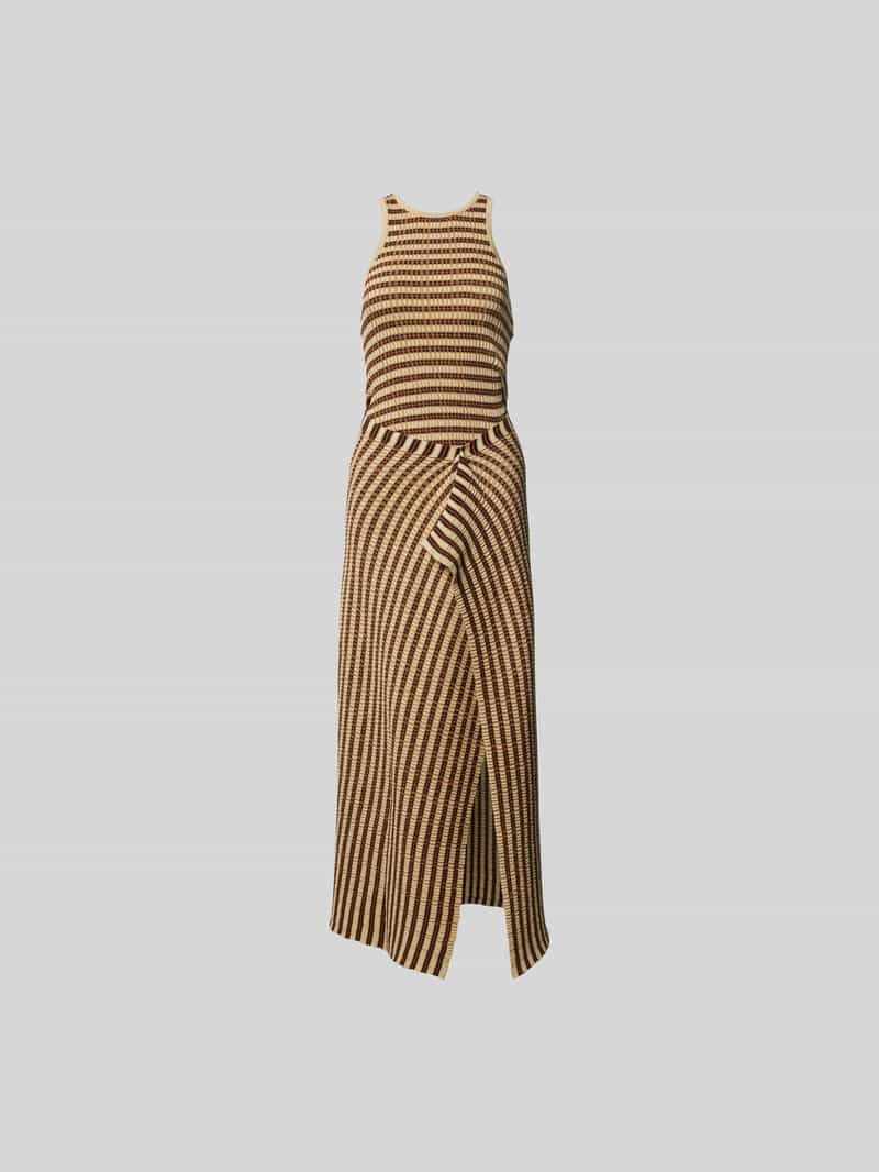 Maxi-jurk met ribboorden