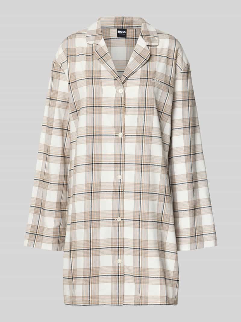 Boss Comfort fit nachthemd van katoenmix model 'HOLIDAY'