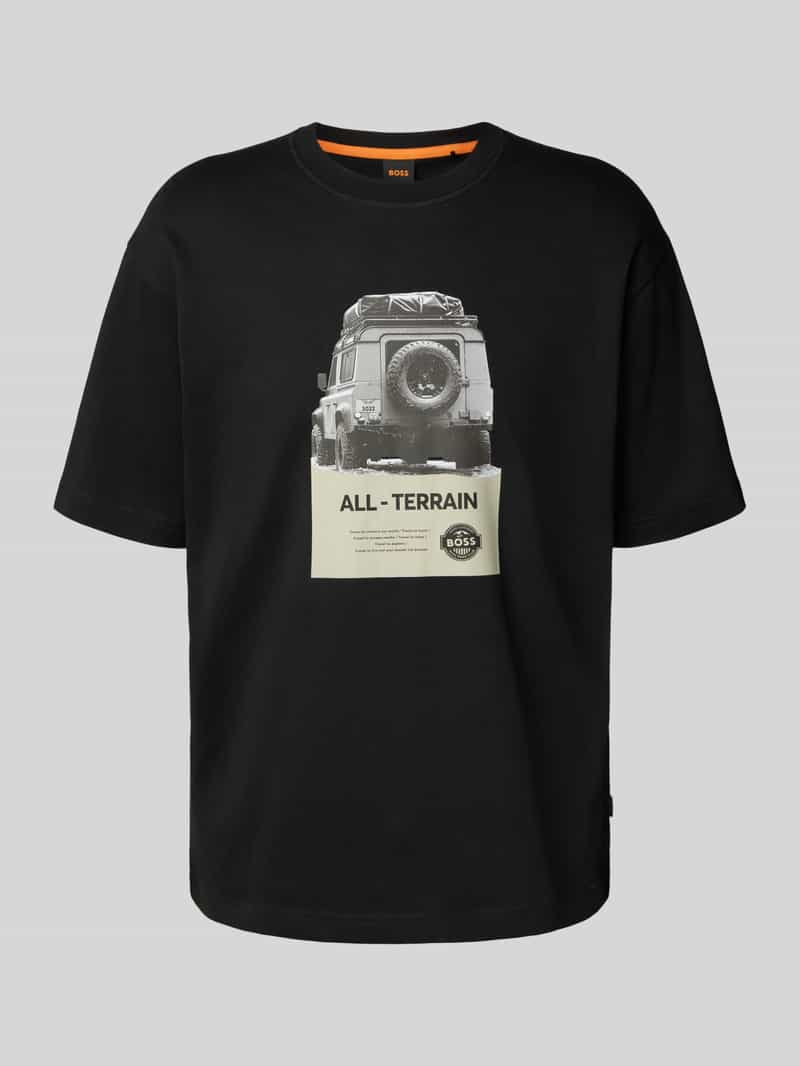 Boss Orange Regular fit T-shirt van puur katoen model 'WAGON'