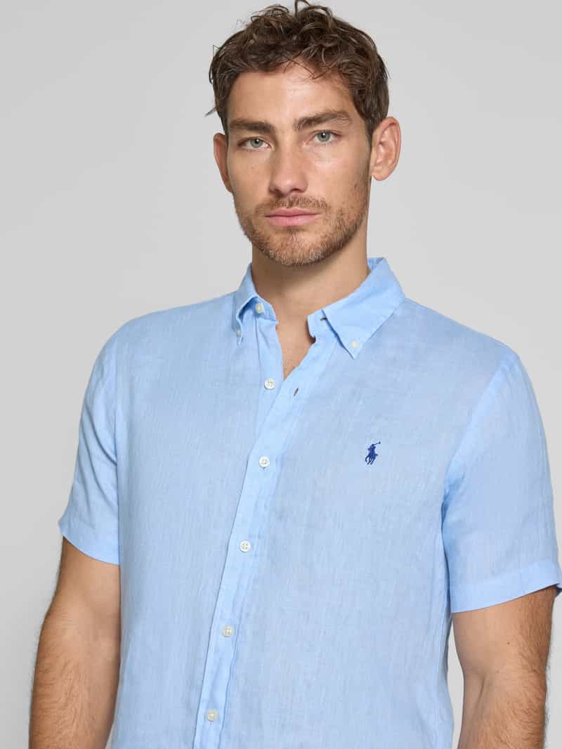 Polo Ralph Lauren Custom fit linnen overhemd met button-downkraag
