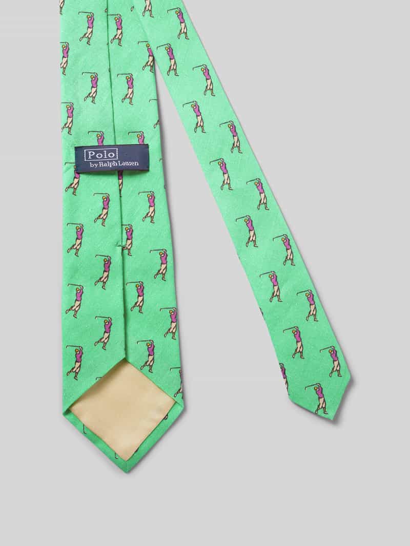 Polo Ralph Lauren Linnen stropdas met motiefprint