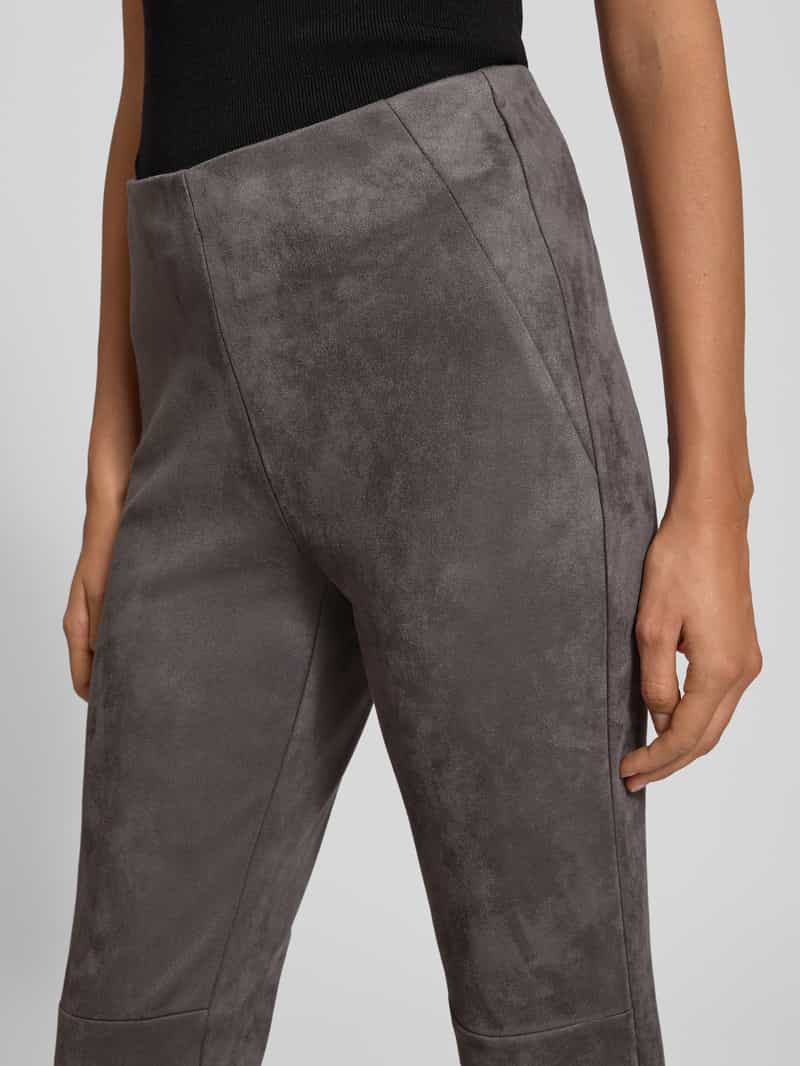 Christian Berg Woman Broek in leerlook met elastische band