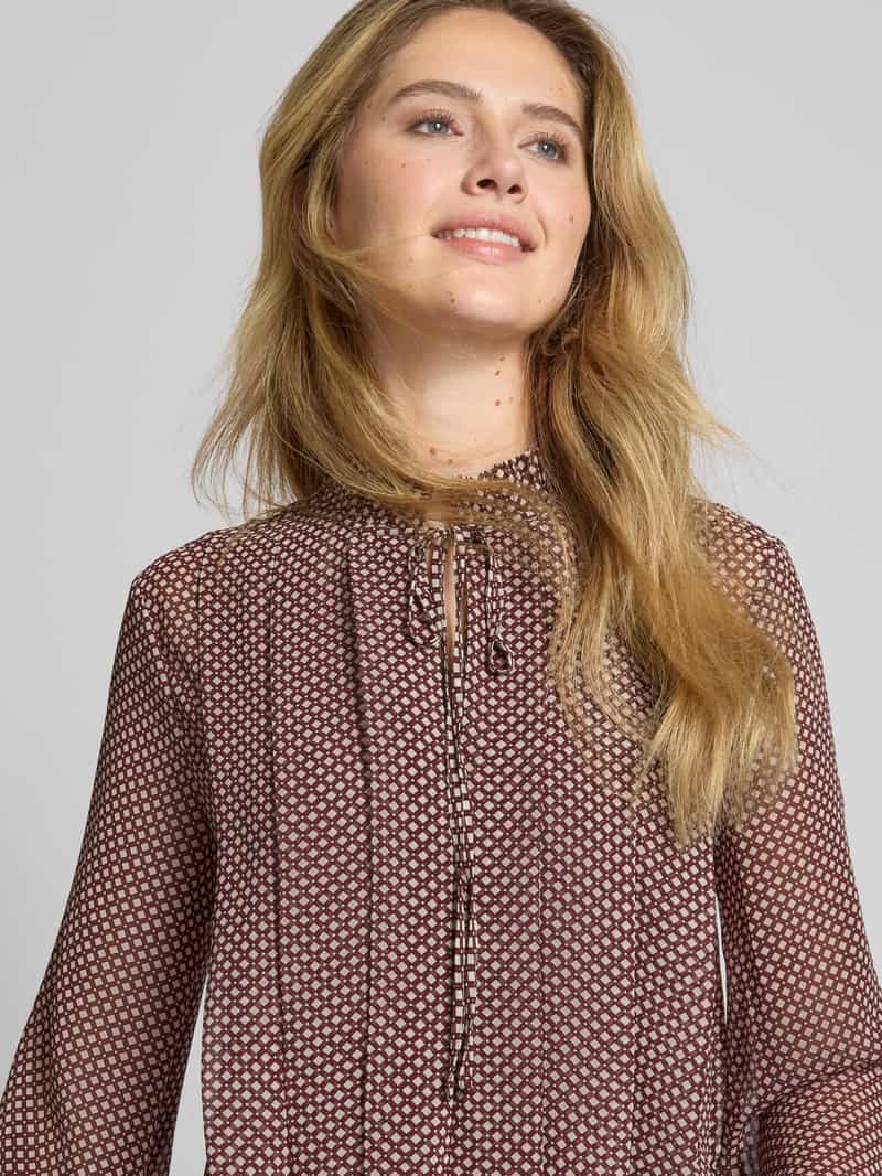 Tommy Hilfiger Regular fit blouseshirt met druppelvormige hals