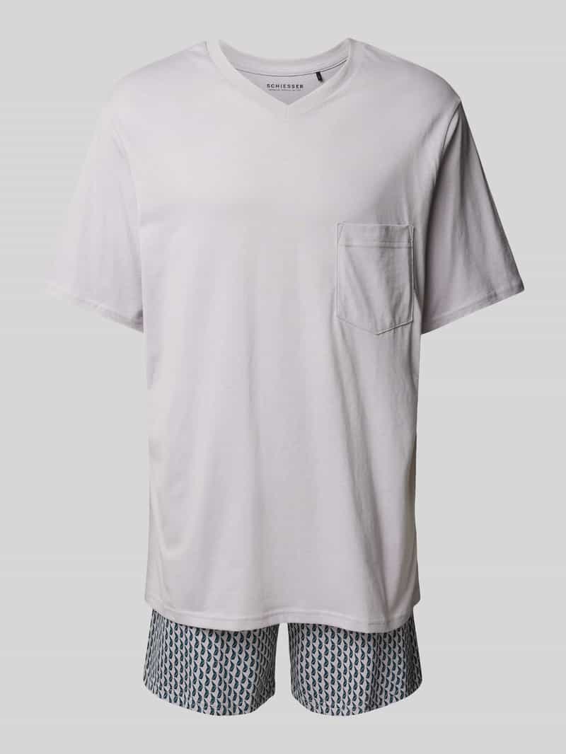 Schiesser Pyjama met V-hals
