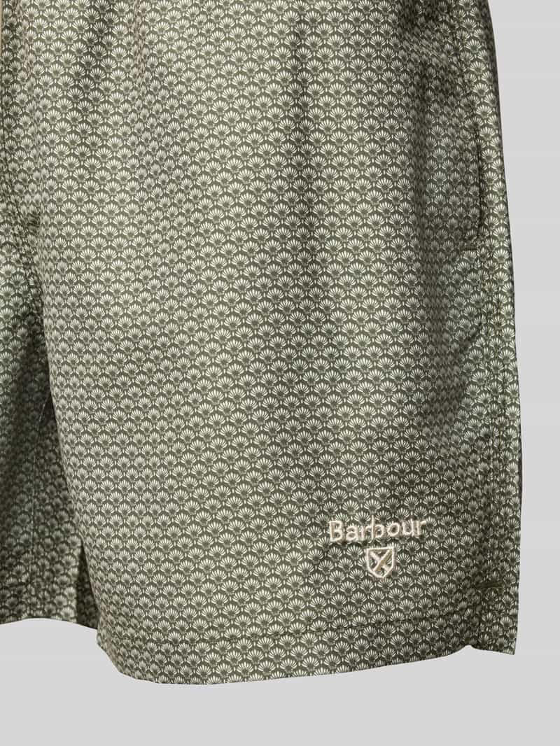 Barbour Zwembroek met labelstitching