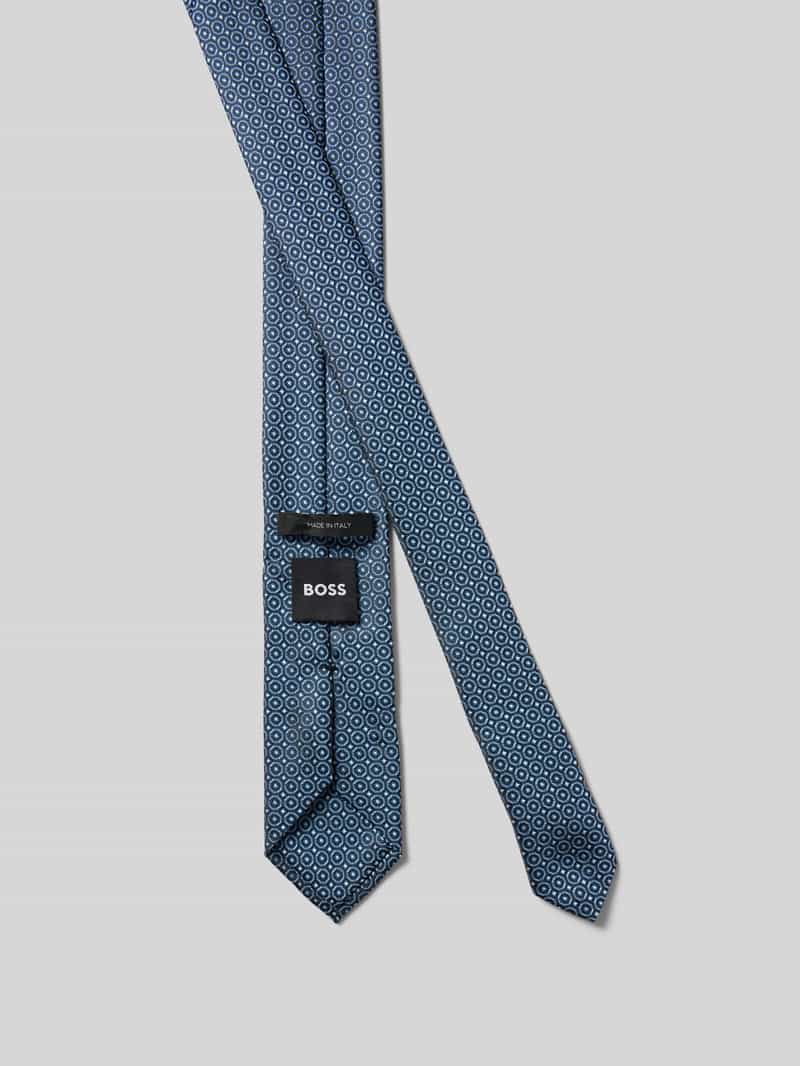 Boss Stropdas met all-over look (6 cm)