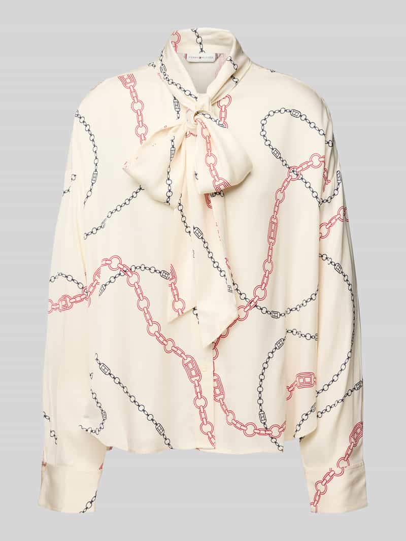 Tommy Hilfiger Boxy fit blouse met lange mouwen en all-over motief