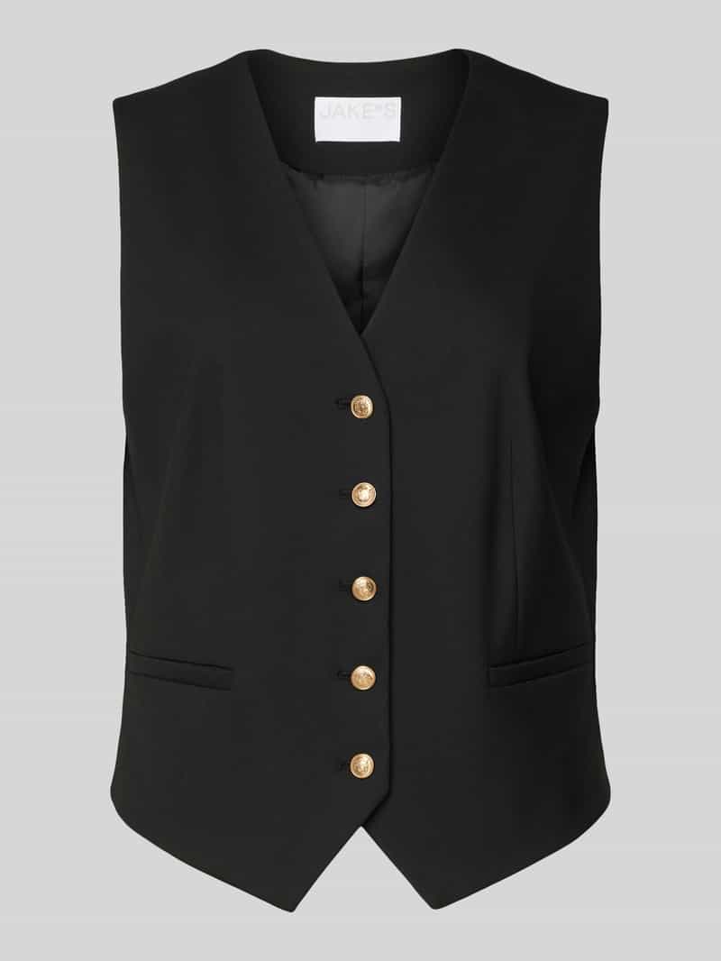 Jake*s Collection Gilet met V-hals en viscose
