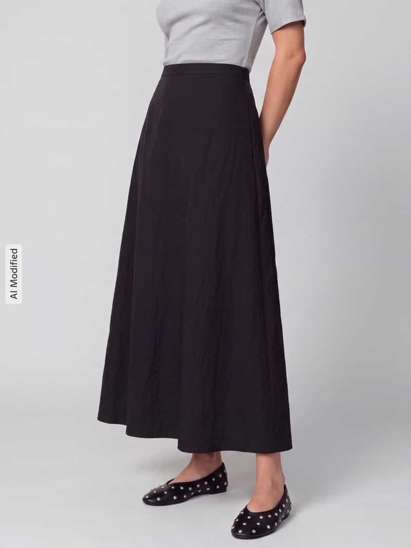 MM by Max Mara maxirok met geschlitste zoom