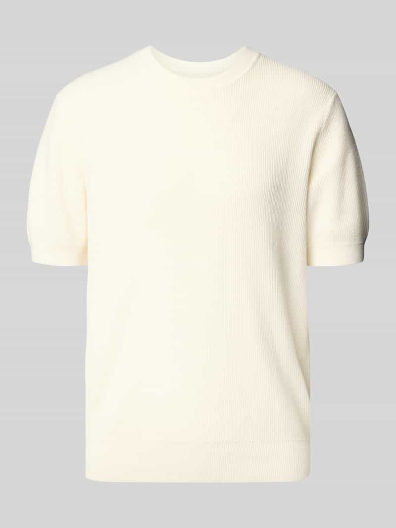 JAKE*S STUDIO MEN T-shirt met ribboorden model 'CASPER'