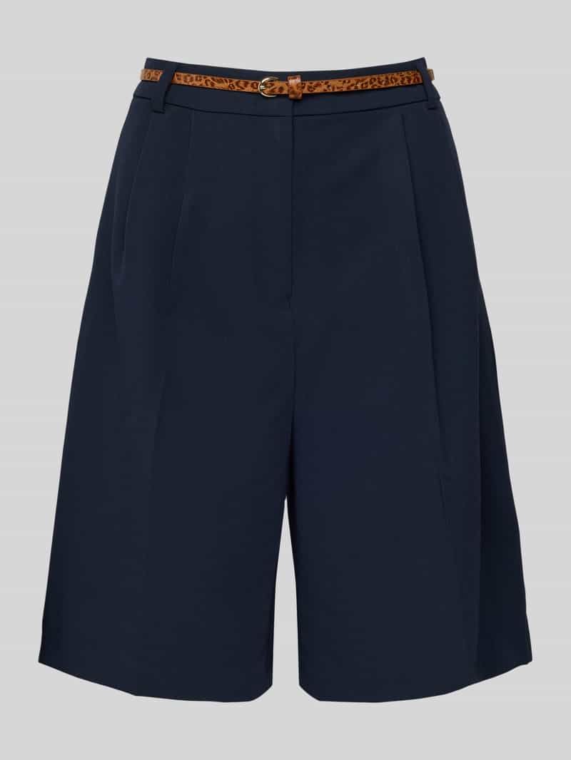 Christian Berg Woman Bermuda met steekzakken en riem