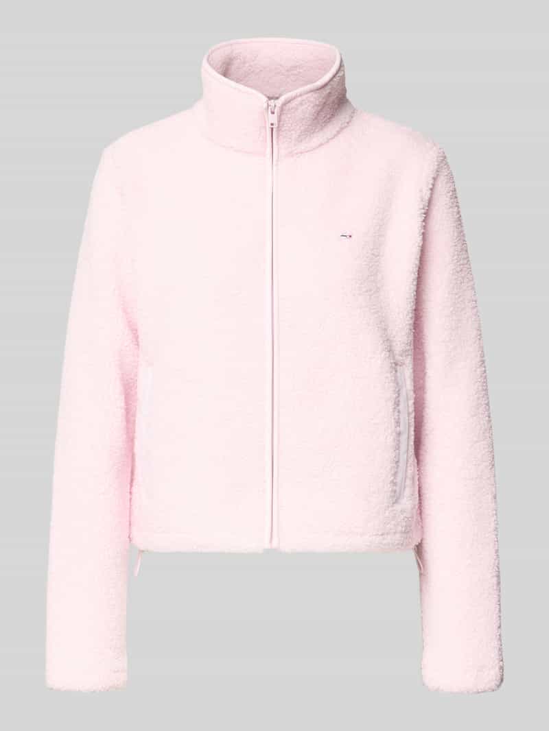 Tommy Jeans Regular fit teddyjack met blinde ritssluiting