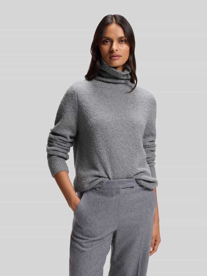 Boss Regular fit col van mix van wol en kasjmier met col