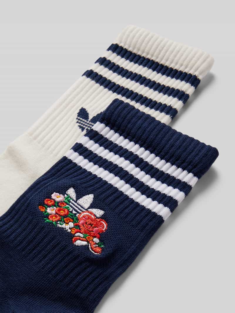 adidas Originals Sokken met motiefstitching in een set van 2 paar model 'NELSON'