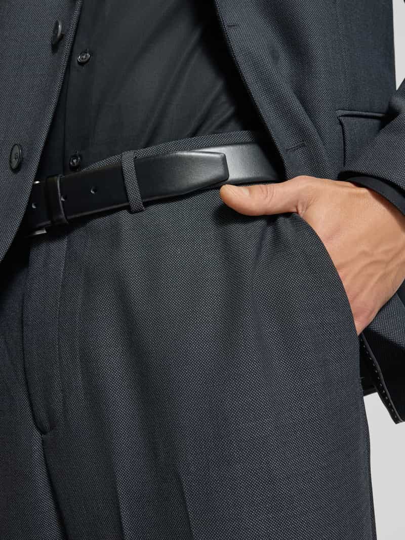 Christian Berg Men Pantalon van wolmix met persplooien