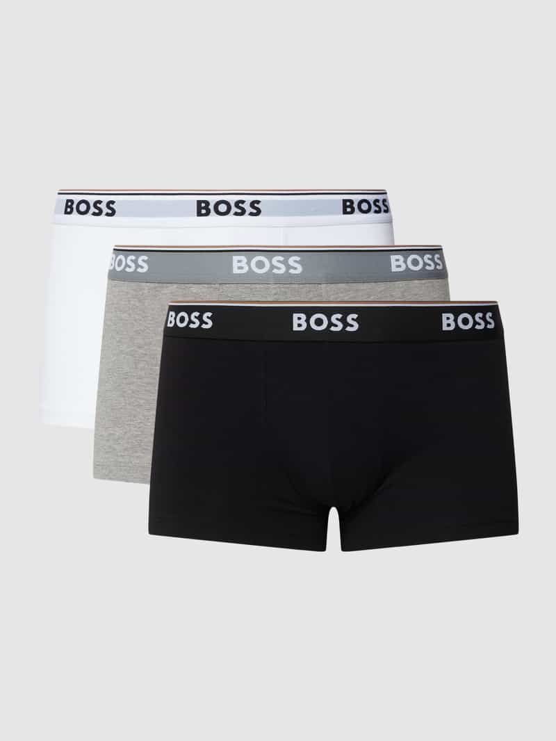 Boxershort met elastische band met logo in een set van 3 stuks