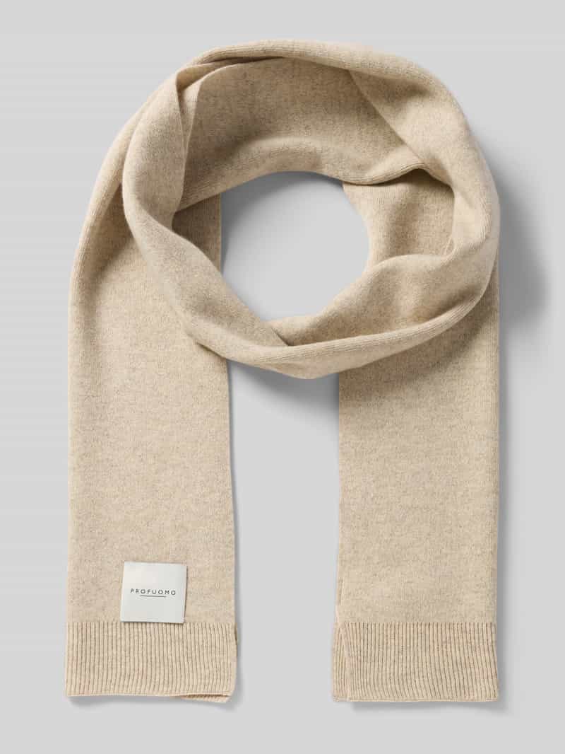 Profuomo Sjaal met labeldetail