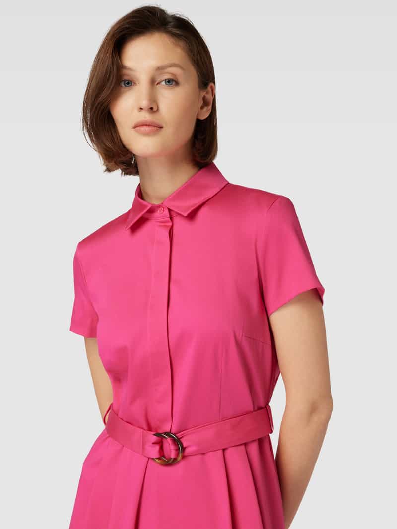 Christian Berg Woman Selection Jurk met effen design en tailleband