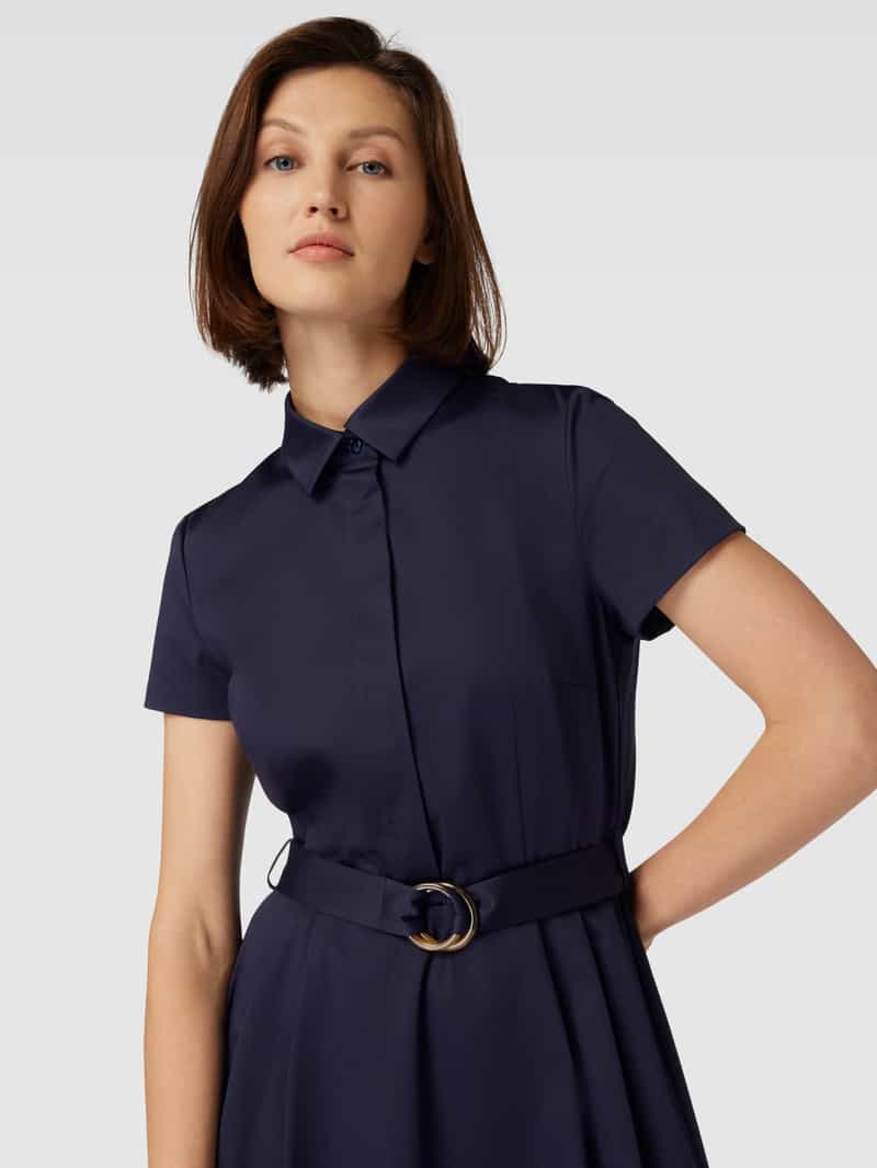 Christian Berg Woman Selection Jurk met effen design en tailleband