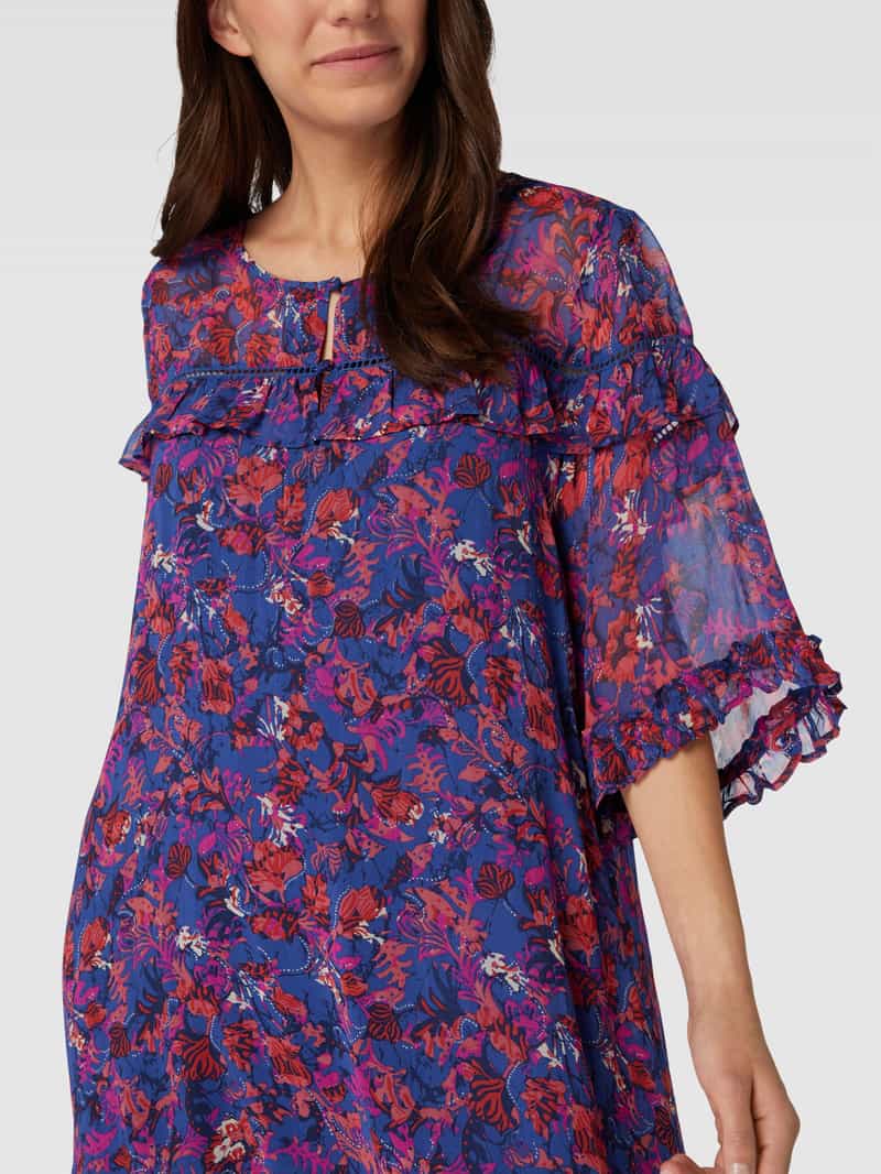 Atelier Reve Mini-jurk van viscose met ruches model 'LAURI'