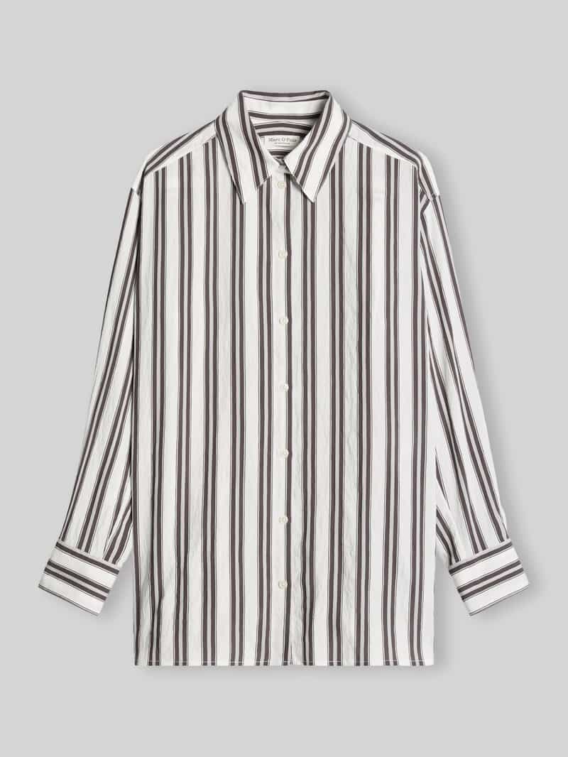 Regular fit blouse met lange mouwen van modalmix