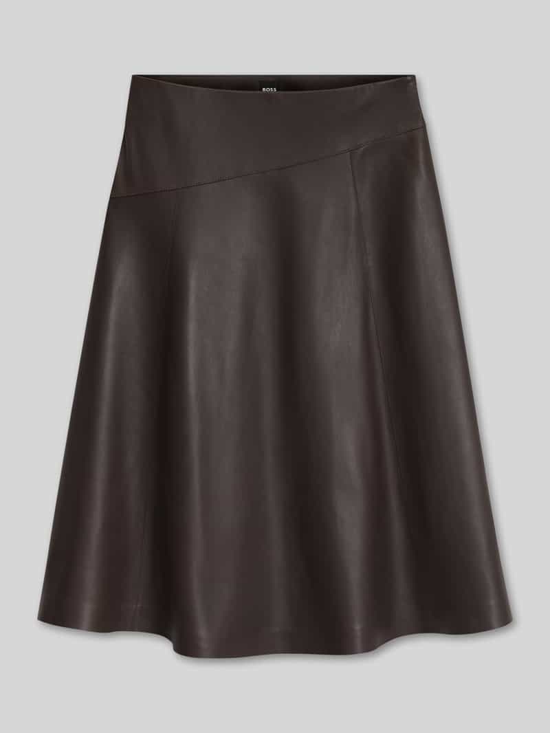 Boss midi-rok van lamsnappa met op de taille
