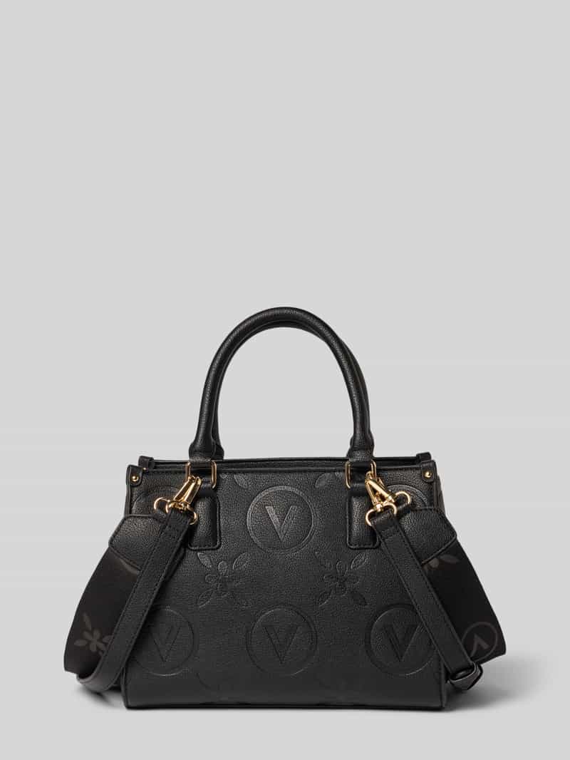 VALENTINO BAGS Handtas met structuurmotief met label, model 'SAMBA'