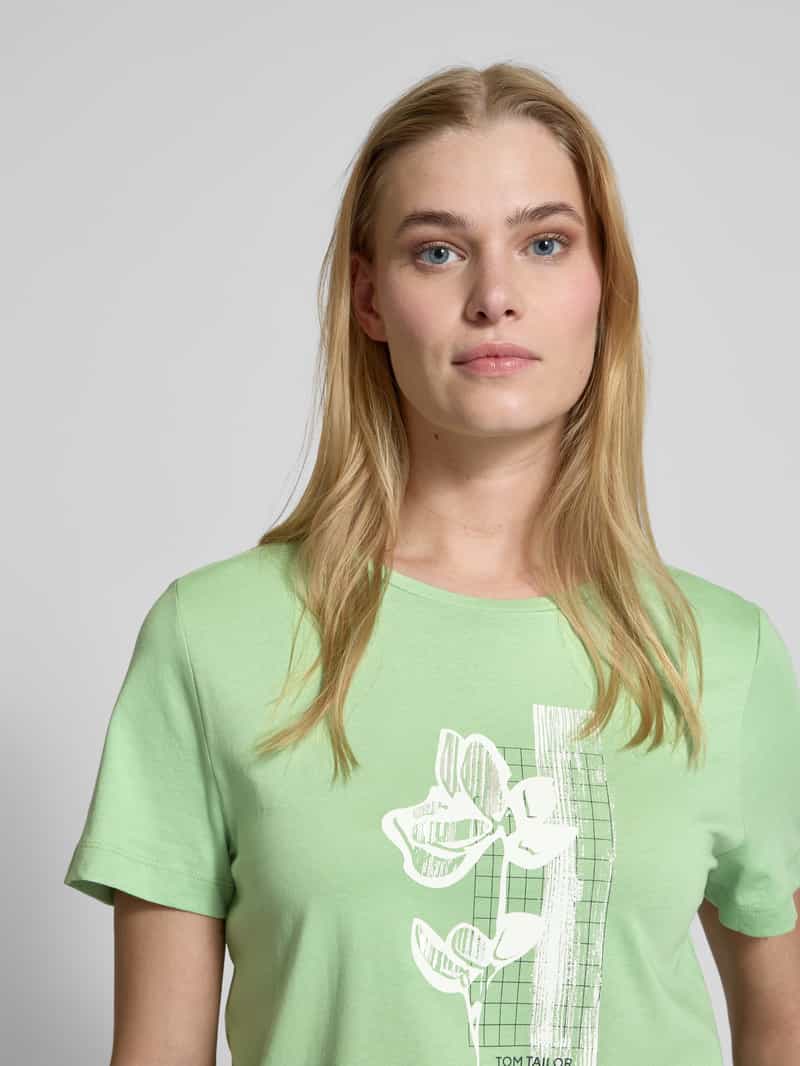Tom Tailor Regular fit T-shirt van puur katoen