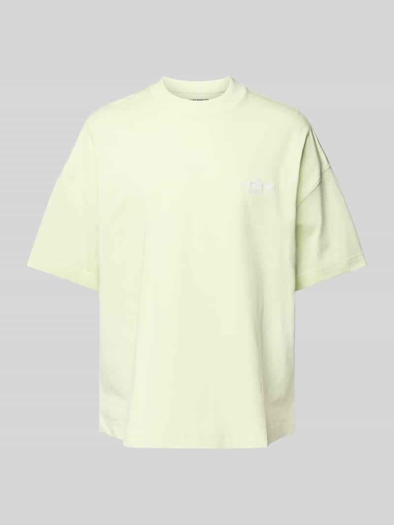 Carhartt Work In Progress T-shirt met geribde ronde hals