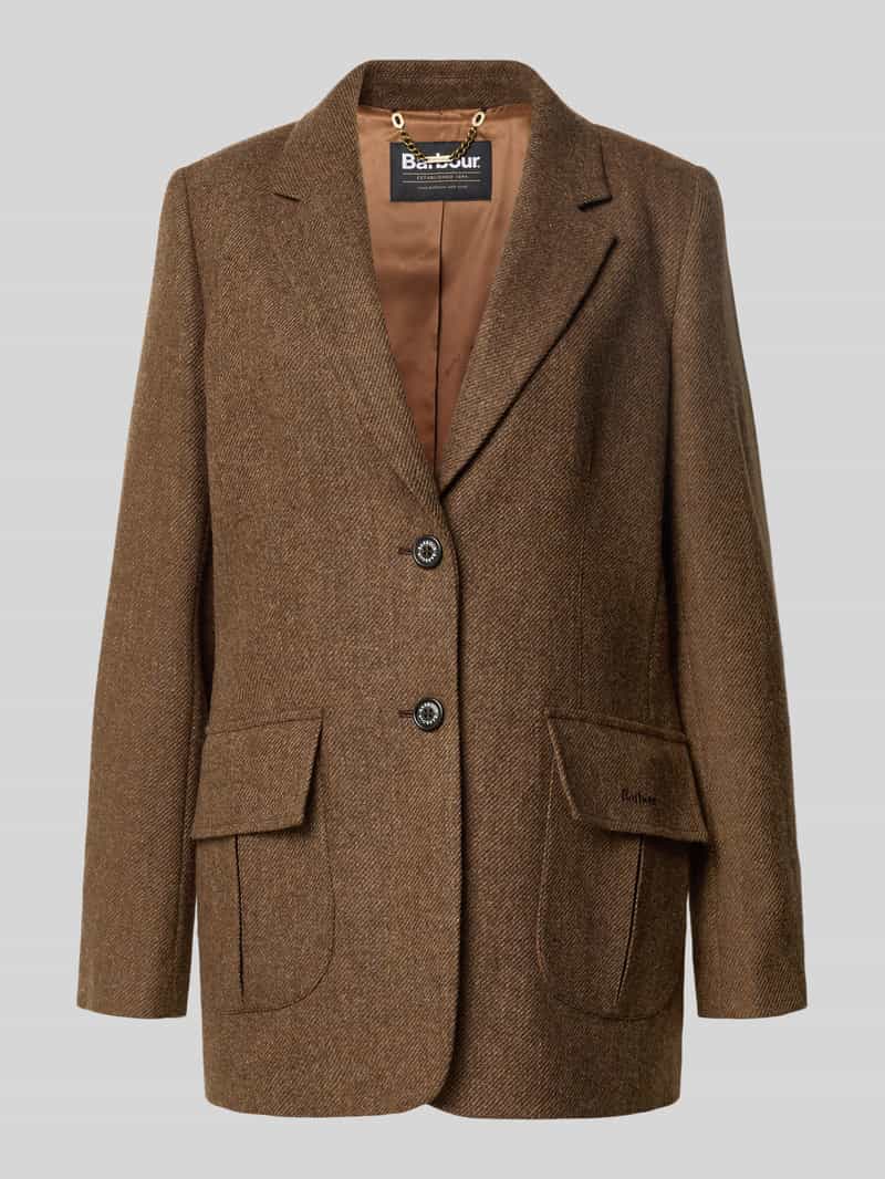 Barbour Shaped fit lange blazer van pure wol model 'ELM'
