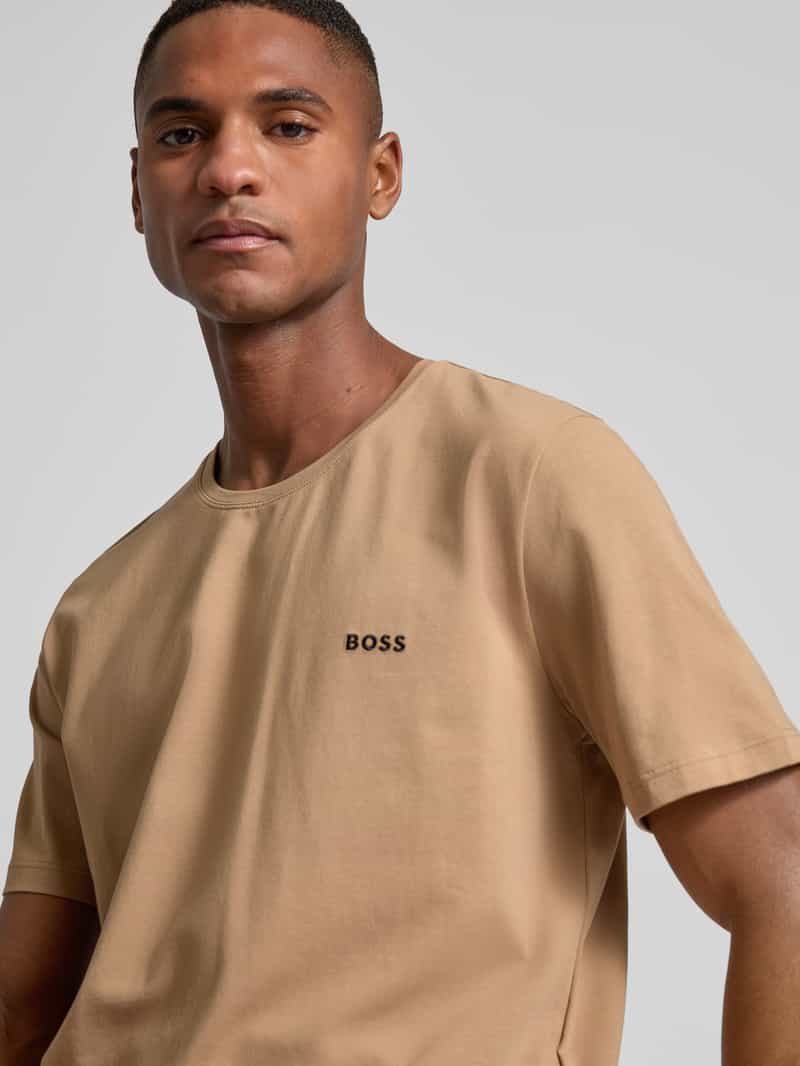 Boss T-shirt met logodetail model 'MIX&MATCH'