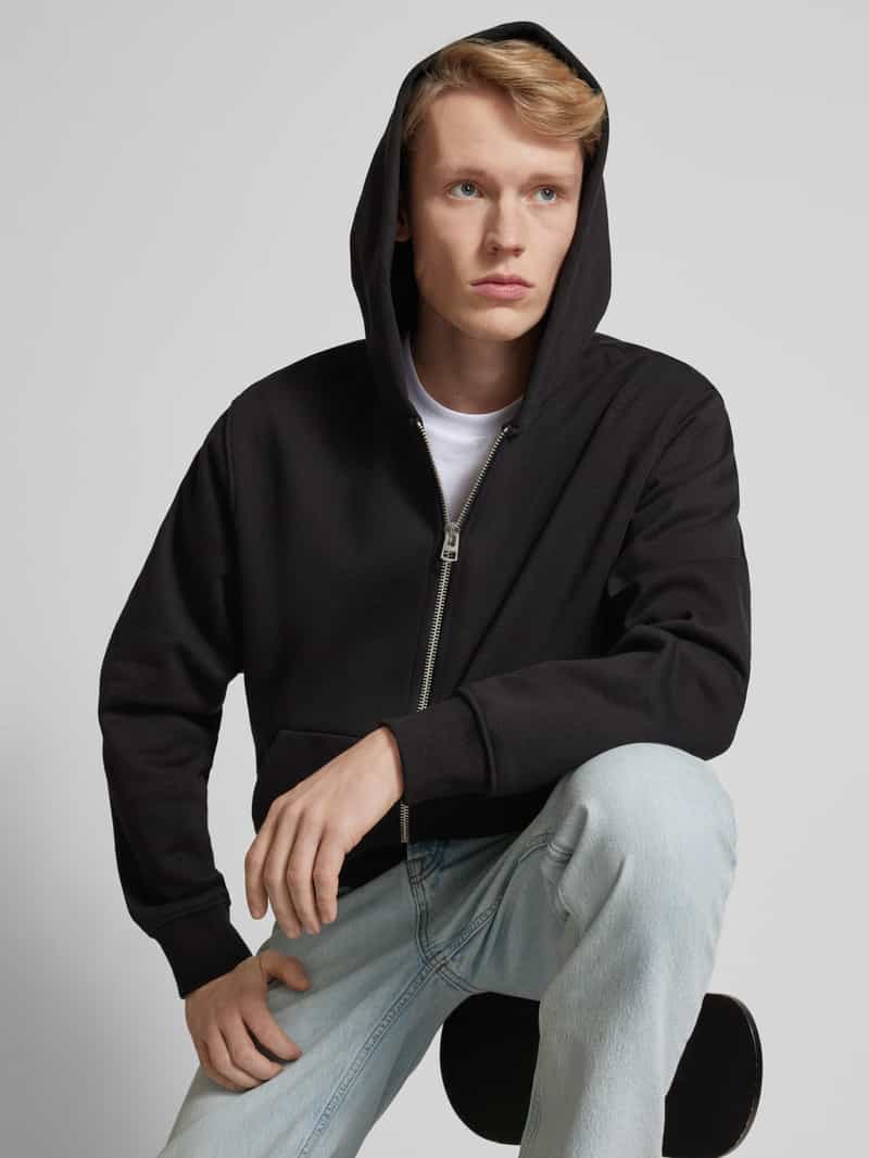 jack & jones Sweatjack met viscose en labeldetail model 'URBAN'