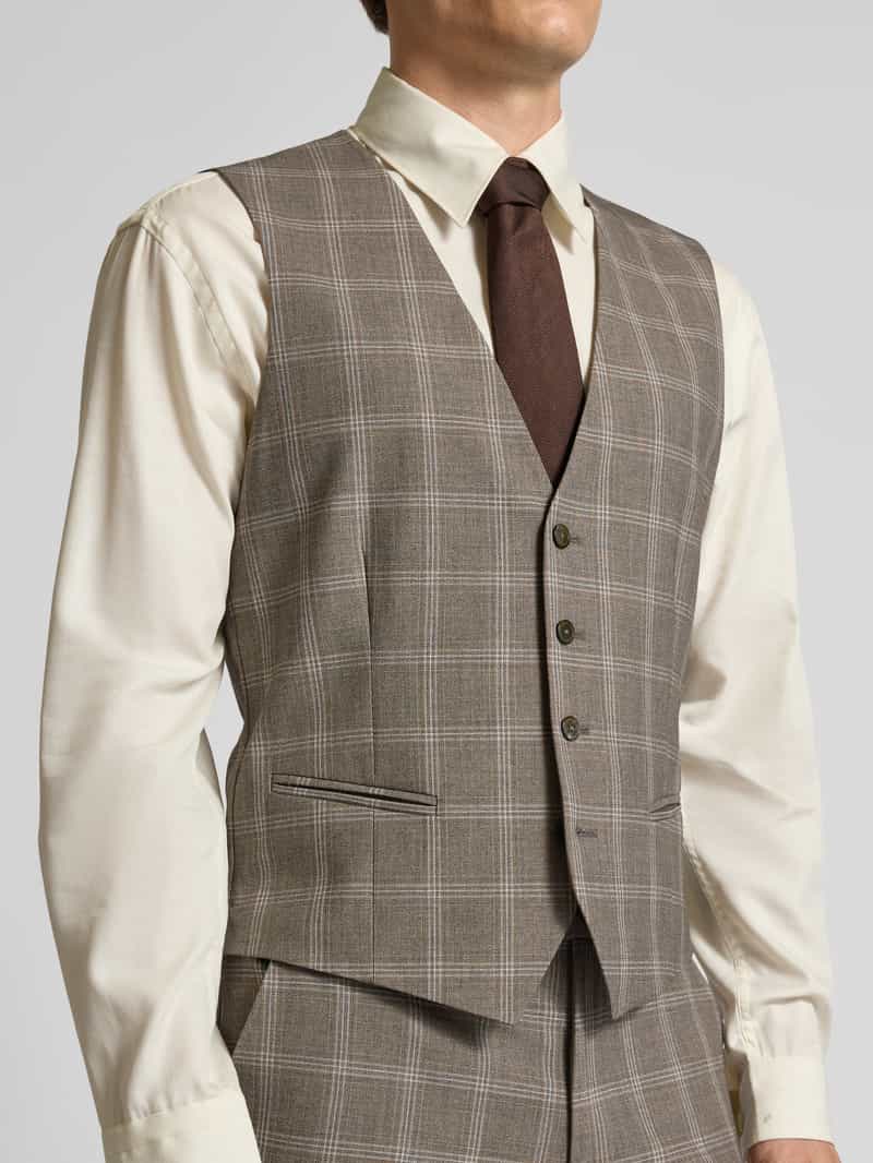 MCNEAL Slim fit gilet met paspelzakken